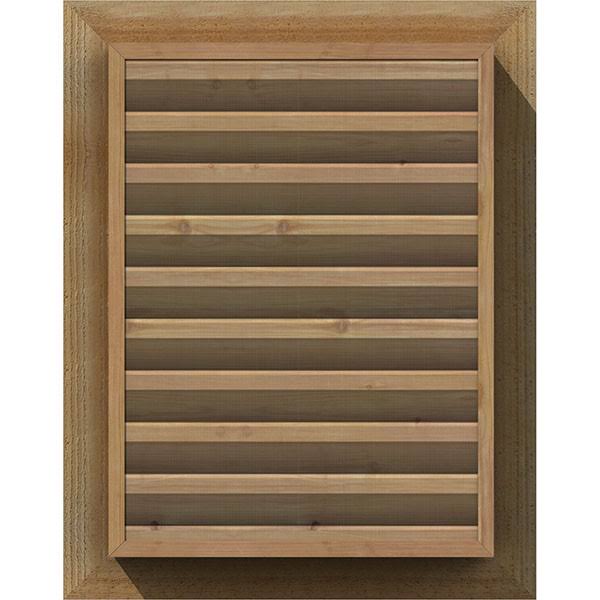 Vertical Gable Vent Unfinished Functional Rough S21146