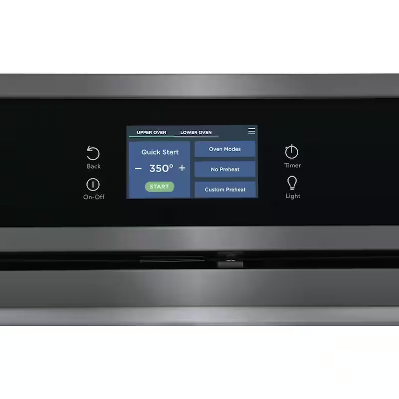 30 in. Double Electric Wall Oven with Convection in Black Stainless Steel Q21226