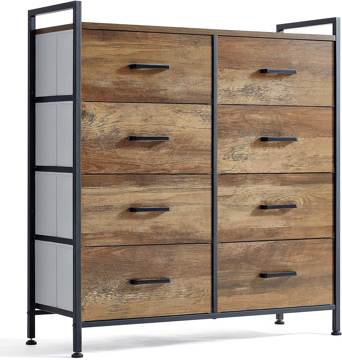 8 Drawer Wood Dresser with Metal Frame L85343