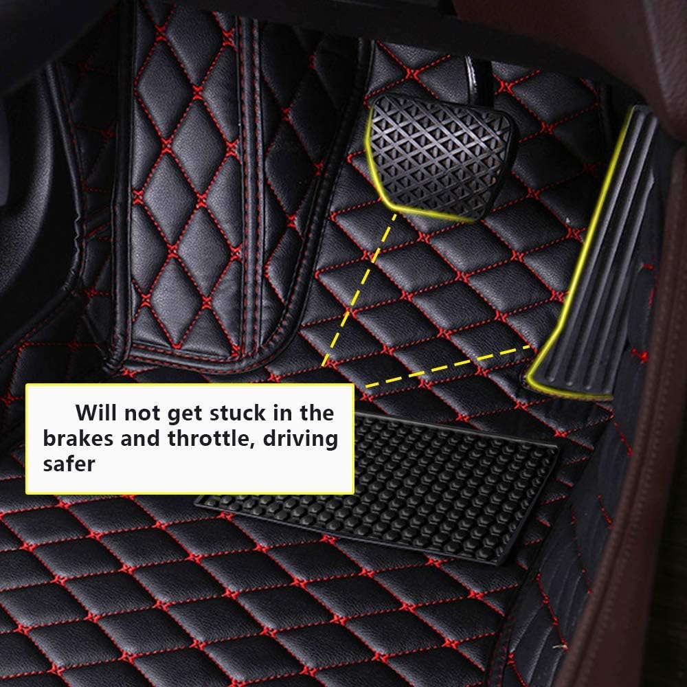 Leather Car Floor Mats Front & Rear Set E19099