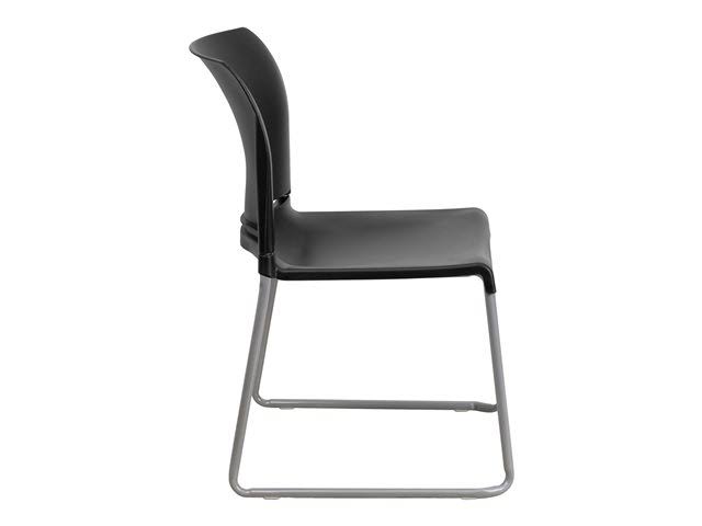 Black 5 Pk. Stack Chair with Sled Base X68095