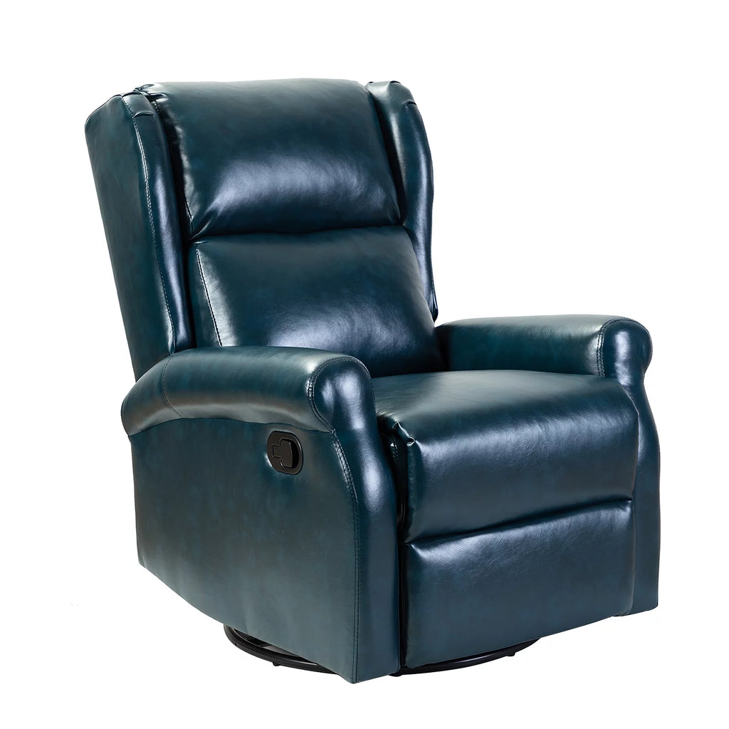 Turquoise Faux Leather Recliner Armchair E209