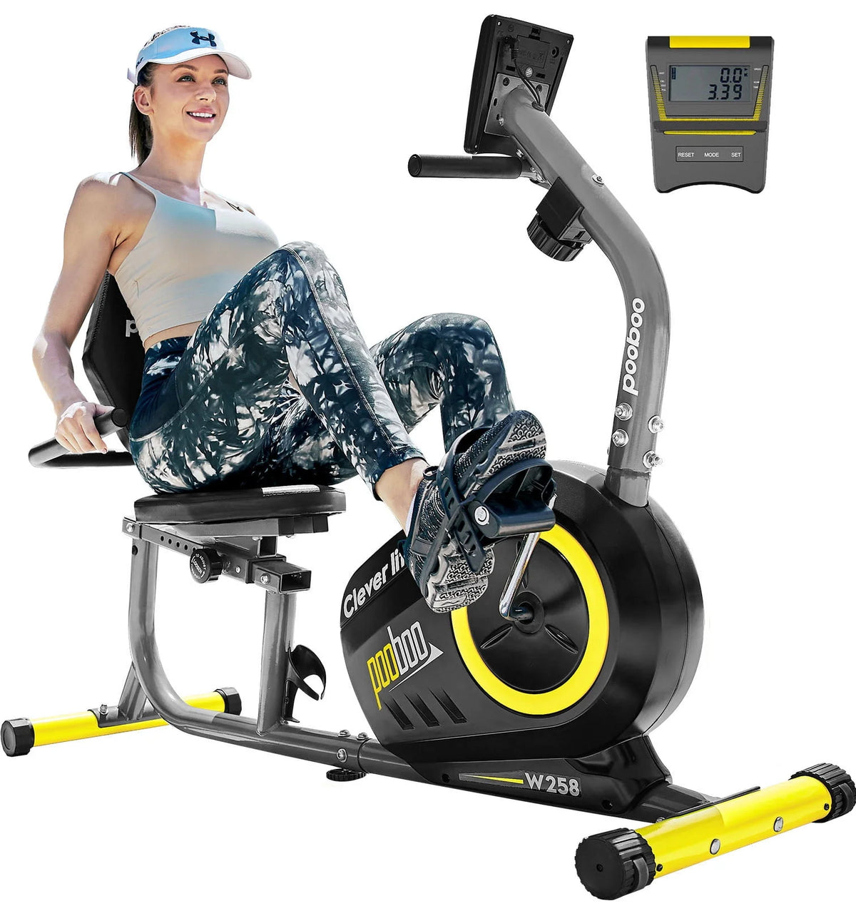 Recumbent Stationary Bike with Magnetic Resistance Y4580