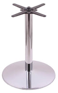 Chrome Cast Iron Table Height Base with 22x22 Round Foot K5286