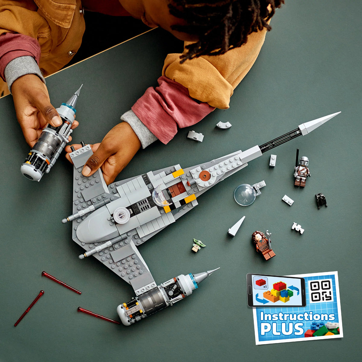 Building Toy with Baby Yoda and Droid Figures Z218
