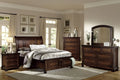 6pc Bedroom Set with King Platform Bed Dresser Chest Two Nightstands Mirror E920