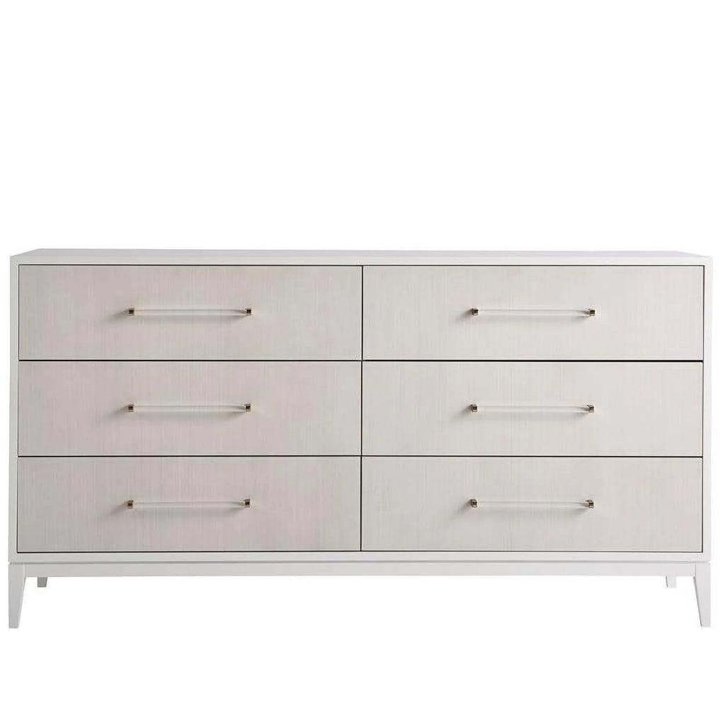 White Wood 6 Drawer Dresser I7314