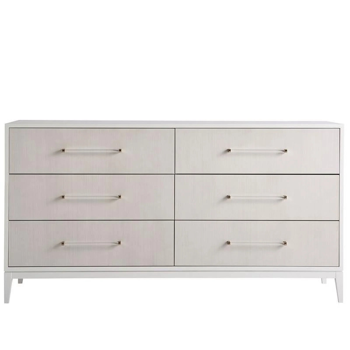 White Wood 6 Drawer Dresser I7314