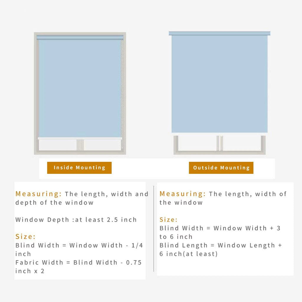 100% Blackout Waterproof Fabric Window Roller Shades T9210