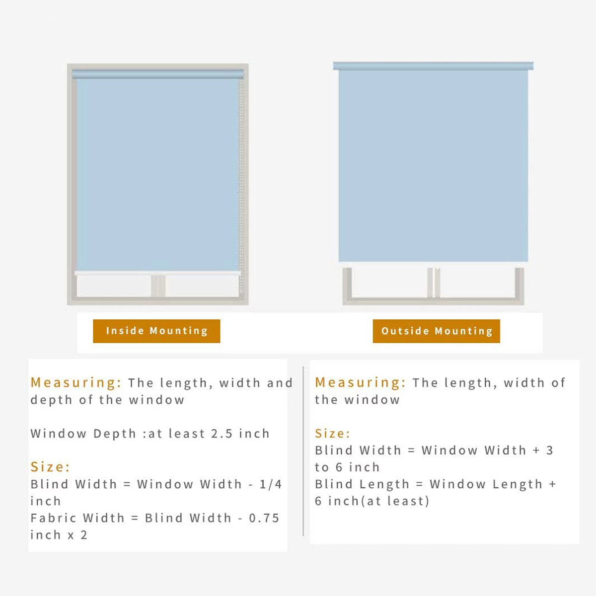 100% Blackout Waterproof Fabric Window Roller Shades T9210