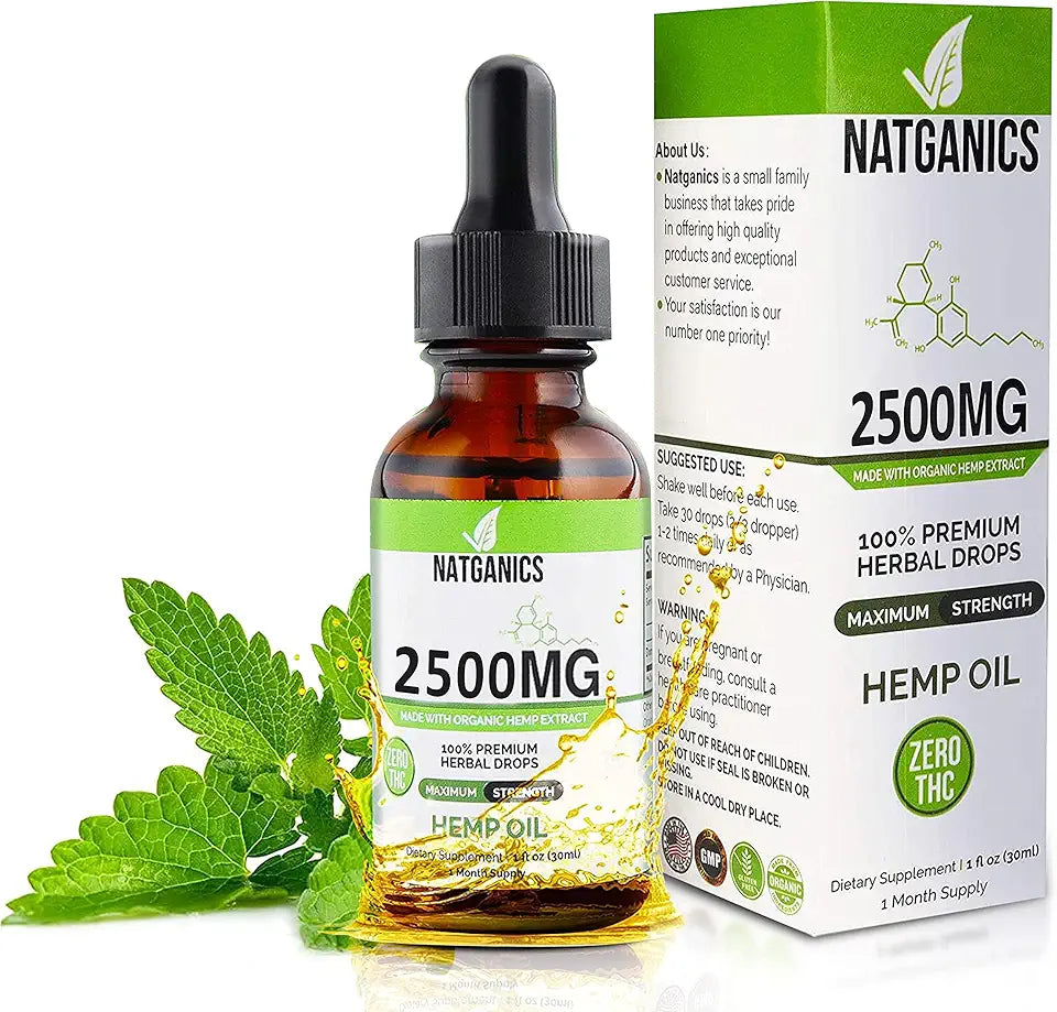 Organic Hemp Oil 2500mg Drops F687818