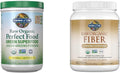 Super Greens Powder Smoothie & Mix, Probiotics & Digestive Enzymes & Fiber Supplement, Raw Organic Fiber Powder, 30 Servings X319118