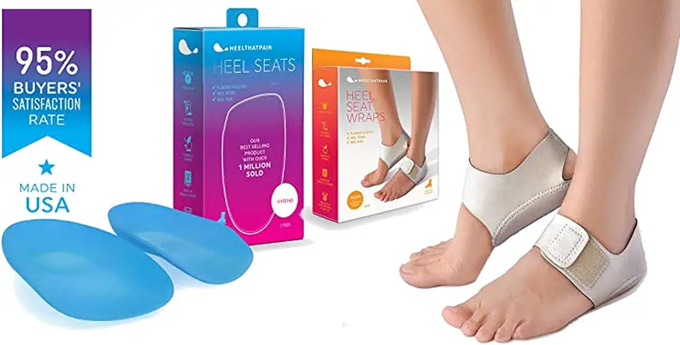 Plantar Fasciitis Insoles & Heel Wraps, Small (Women's 5-6) X41566