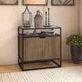 Small Storage Cabinet with Doors in Rustic Brown S889344