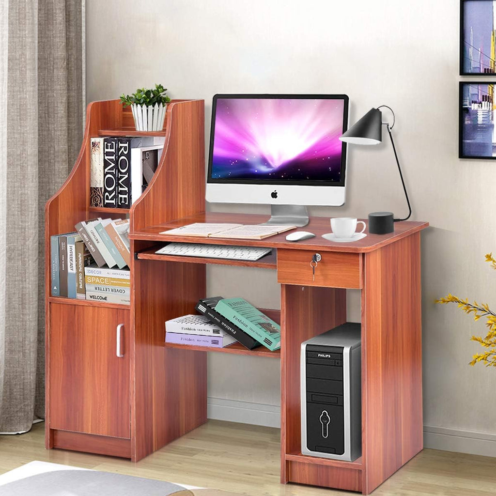Computer Desk with Storage Cabinet & Drawer U66422