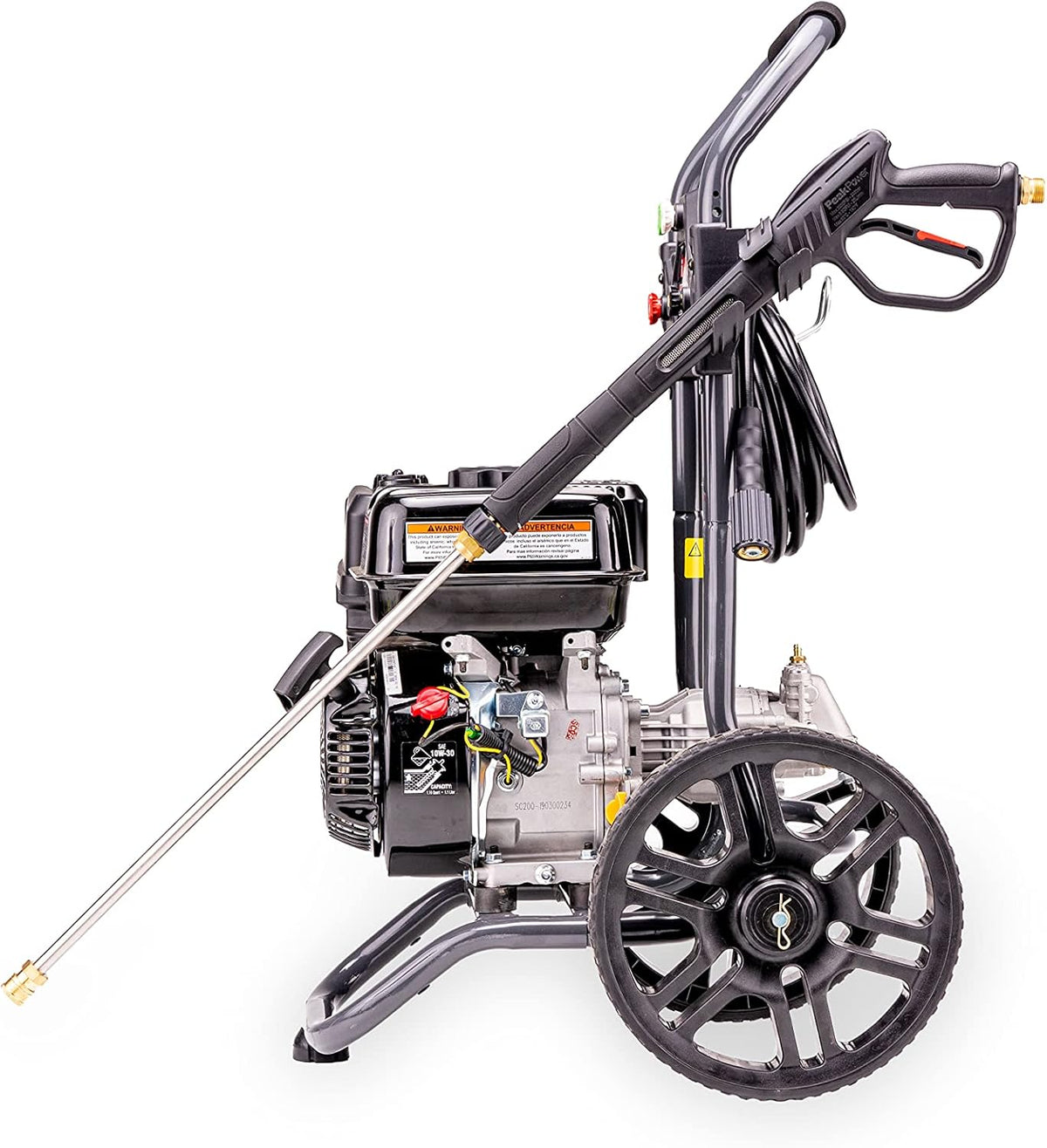 Gas Powered Pressure Washer 2700 PSI 2.3 GPM 7HP with 3 Nozzle Attachments M40343