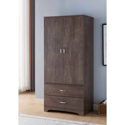 White Armoire Wardrobe Storage Cabinet U71385