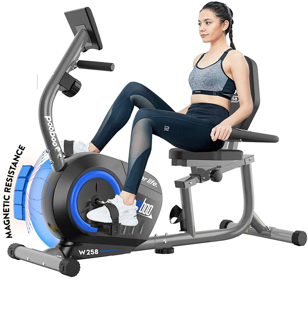 Recumbent Stationary Bike with Magnetic Resistance Y4580