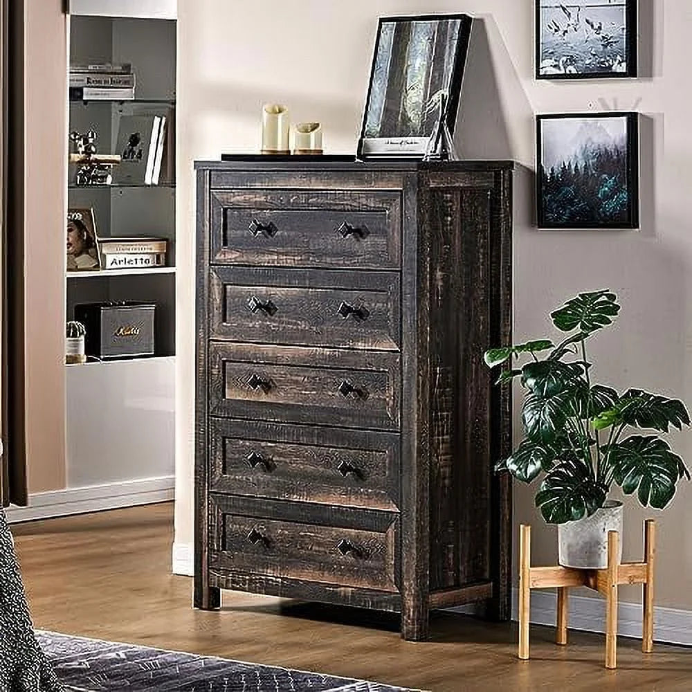 5 Drawer Wood Dresser K5009