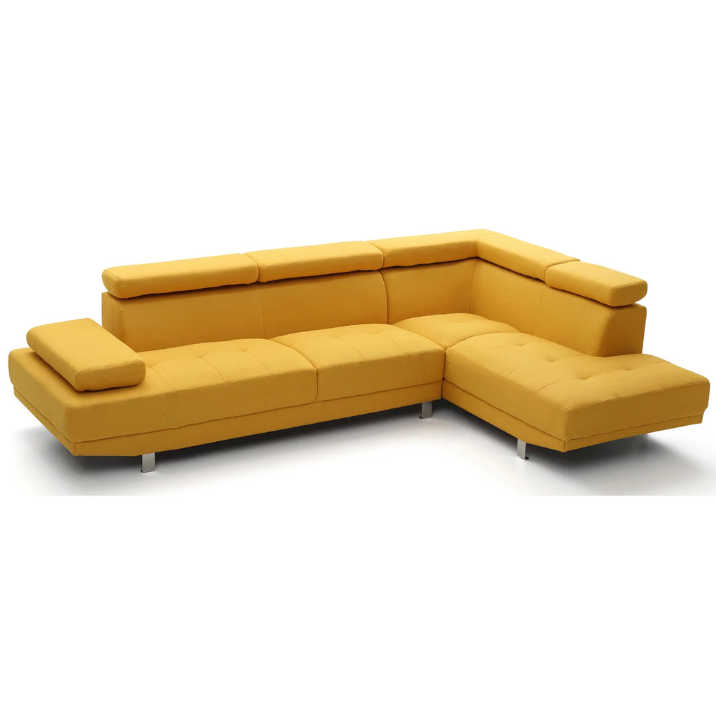 Yellow L Shape Sectional Sofa O3466
