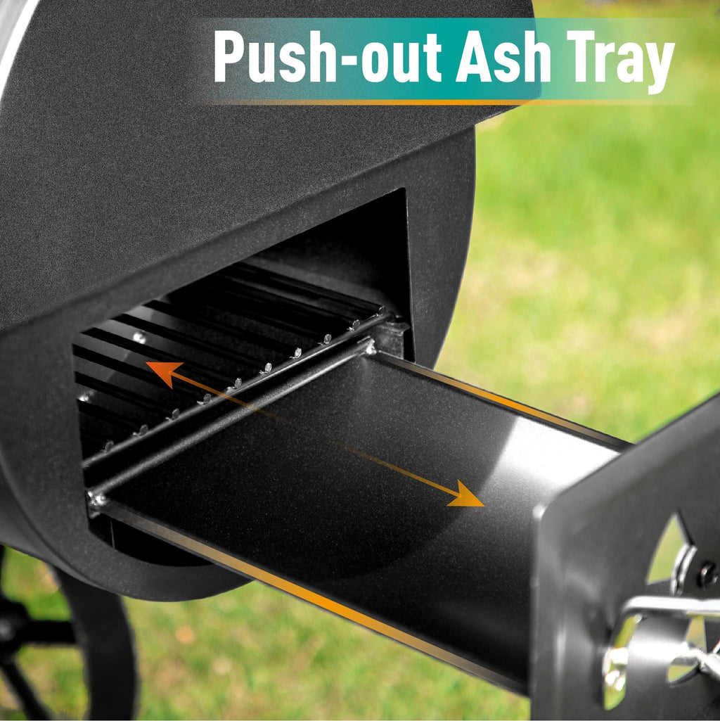 Heavy Duty BBQ Charcoal Grill with Offset Smoker Q498