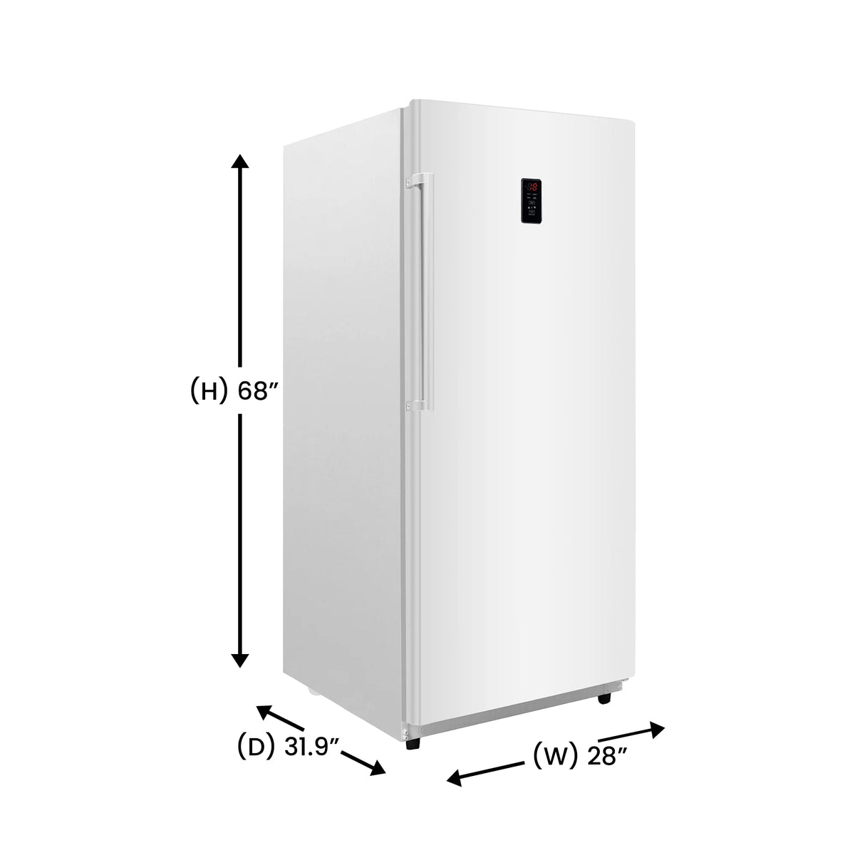 17 cu. ft Convertible Upright Freezer/Refrigerator in White with Reversible Door F332