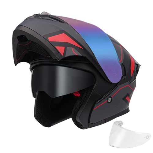 Modular Motorcycle Helmet Dual Visor Flip Up Full Face C993035