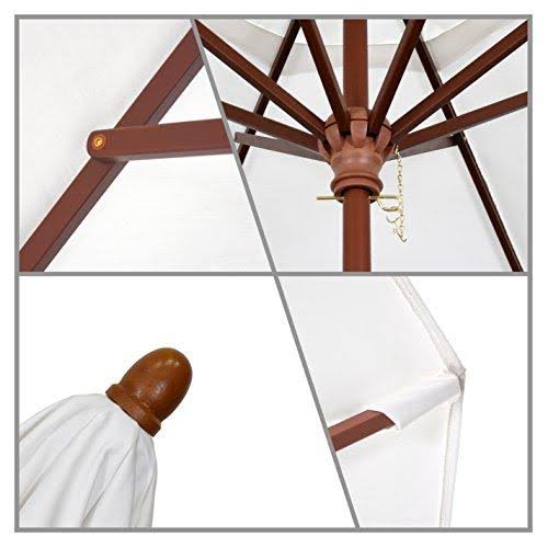 9 ft. Patio Umbrella in Navy White Cabana Stripe U62207