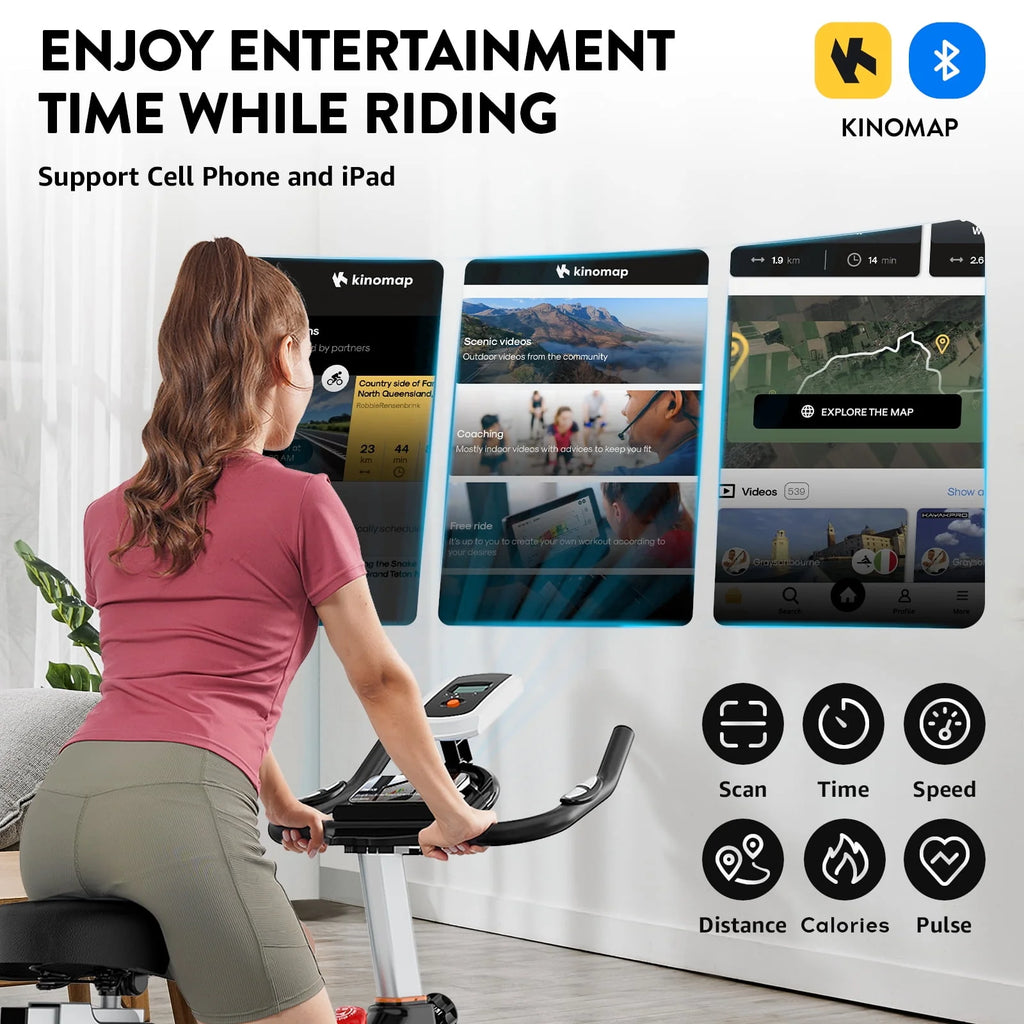 Indoor Cycling Bike Stationary Magnetic Resistance 350lb Flywheel 35lbs S7125