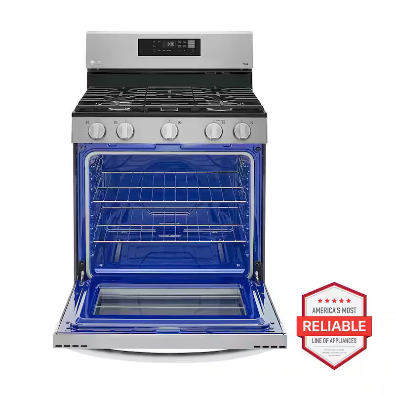 5.8 cu.ft. Smart Single Oven Gas Range with EasyClean, Wi-Fi Enabled Stainless Steel M933