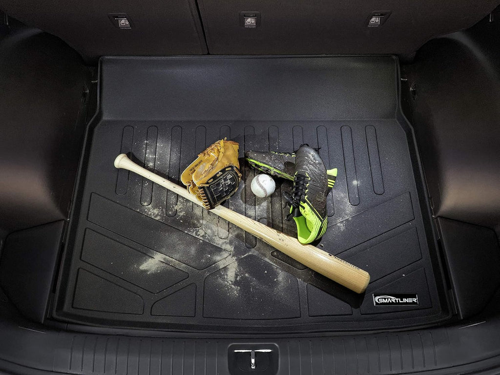 Custom Fit Floor Mats 2 Rows and Cargo Liner Set Black O609
