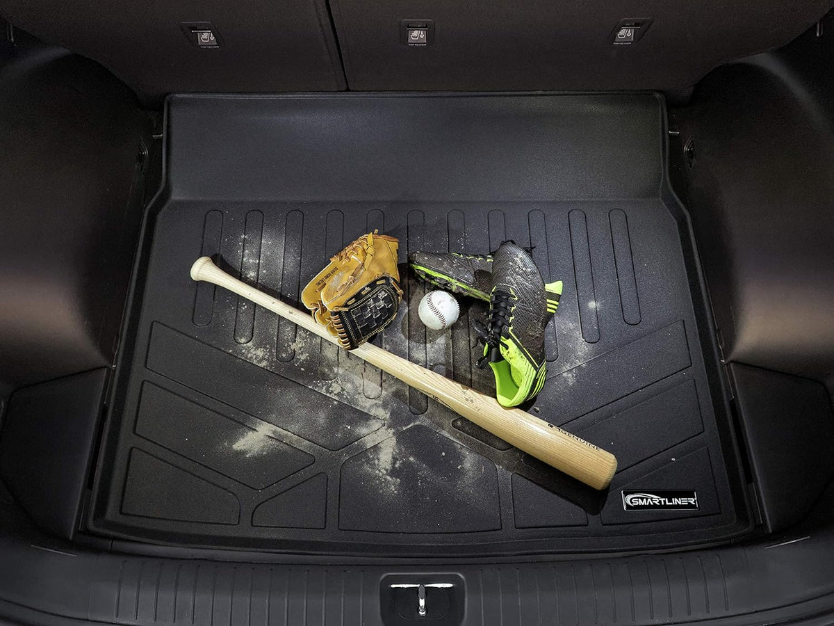 Custom Fit Floor Mats 2 Rows and Cargo Liner Set Black O609