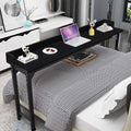 71 Inches Mobile Overbed Table Laptop Desk with Wheels O12800