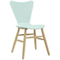 Light Blue Wood Side Chair V713