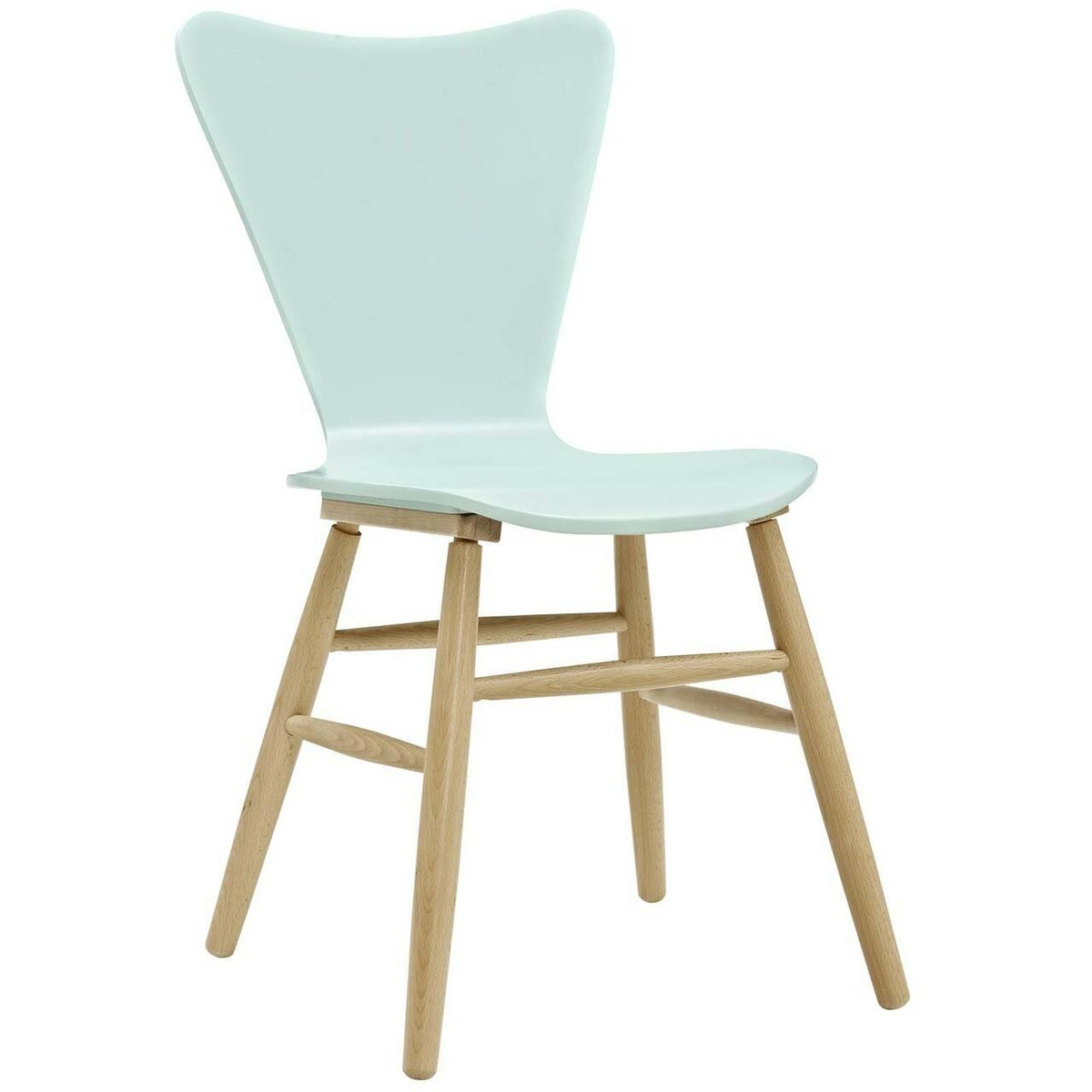 Light Blue Wood Side Chair V713