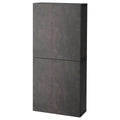 Black-Brown Wall Cabinet with 2 Doors V3625
