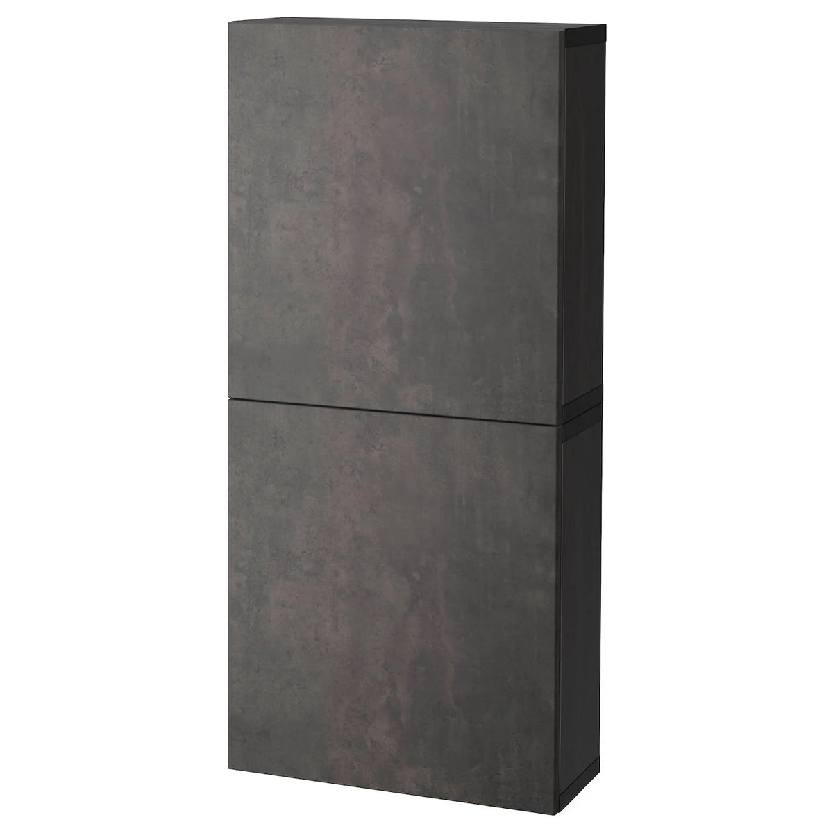 Black-Brown Wall Cabinet with 2 Doors V3625