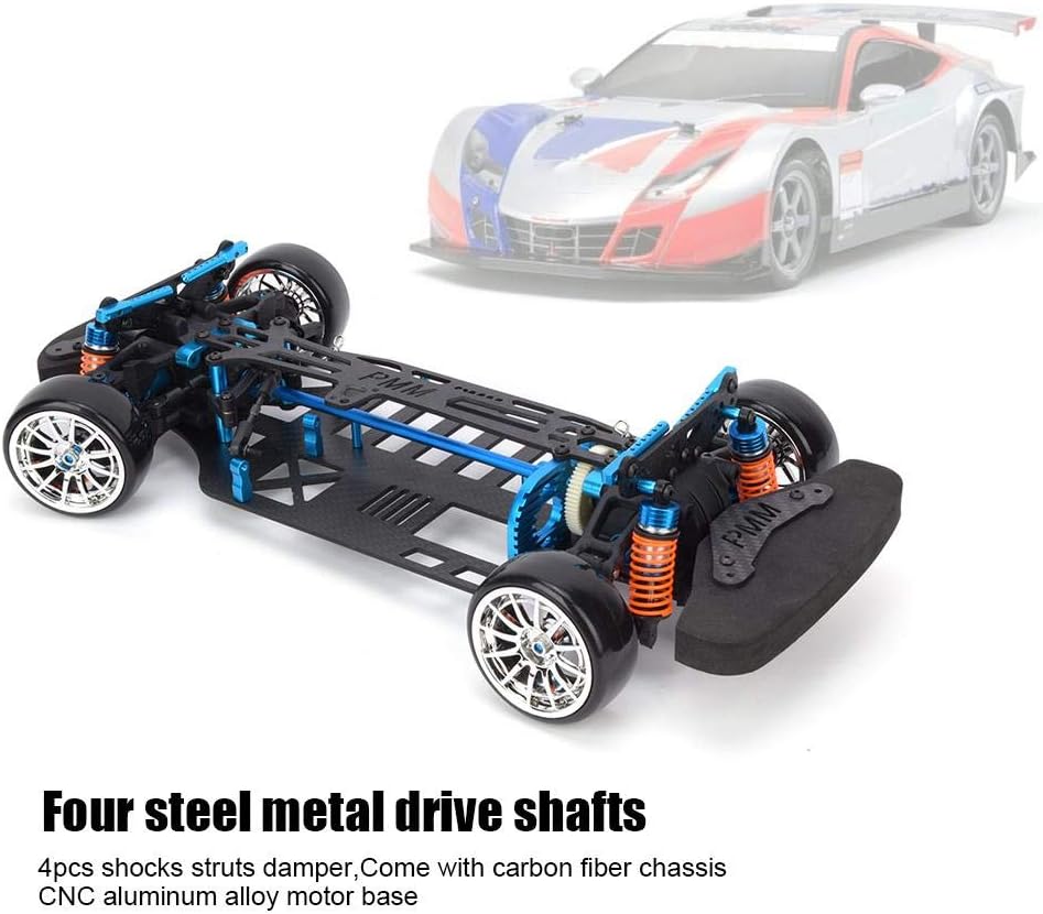 Aluminium Alloy Plastic 1:10 RC Car Frame Kit R130