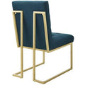 Tufted Upholstered Metal Side Chair Azure I244862