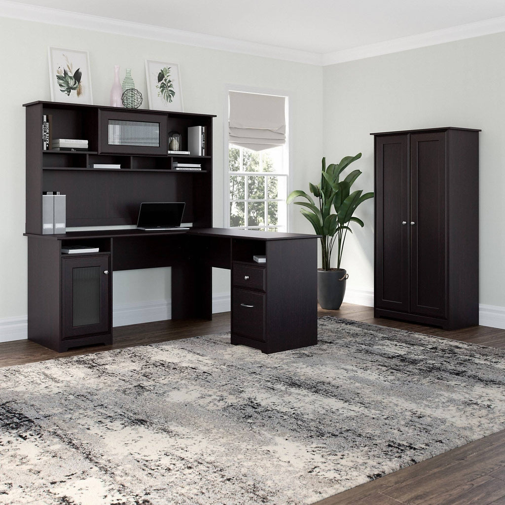 Tall Storage Cabinet with Doors Reclaimed Pine S592815