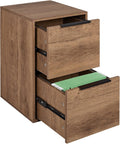 2 Drawer Wood File Cabinet with Handle D59929