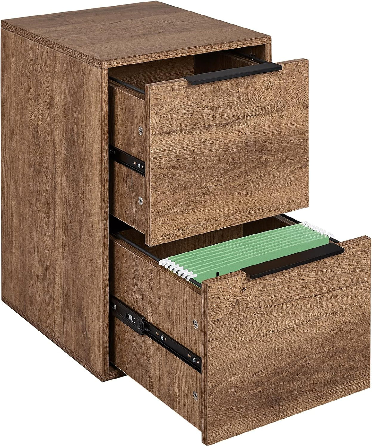 2 Drawer Wood File Cabinet with Handle D59929