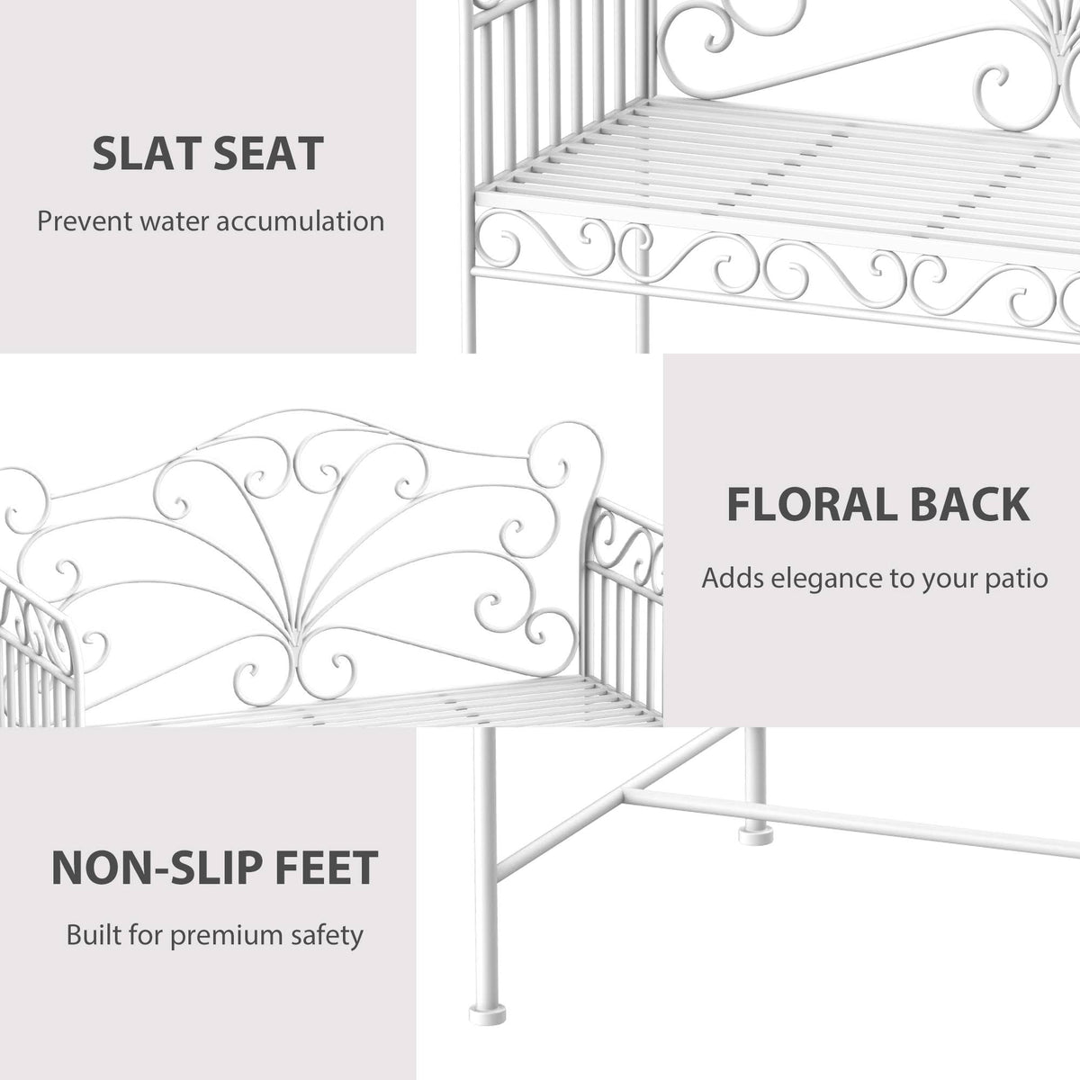 Cast Iron Outdoor Garden Bench C399