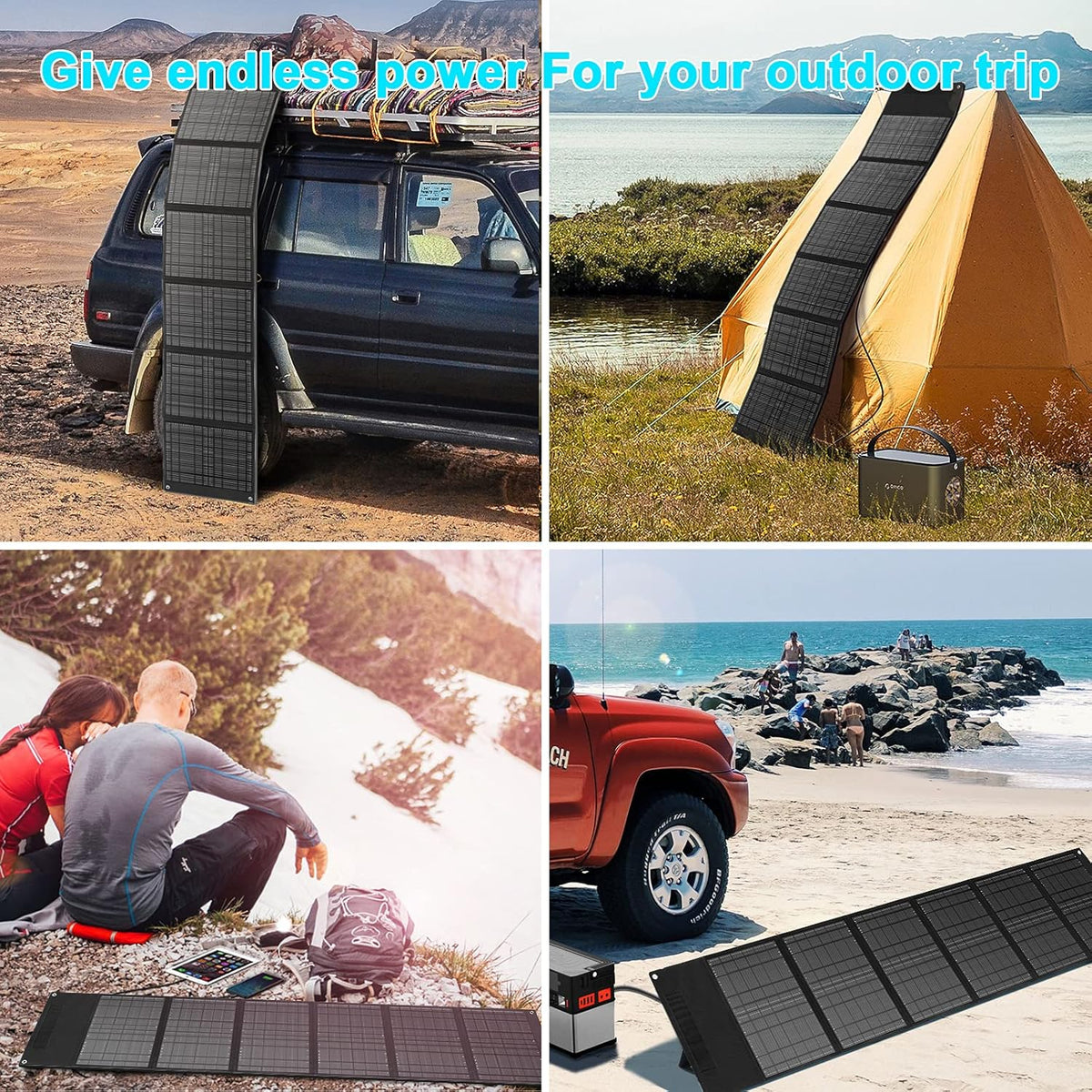 60W Foldable Portable Solar Panel U204687