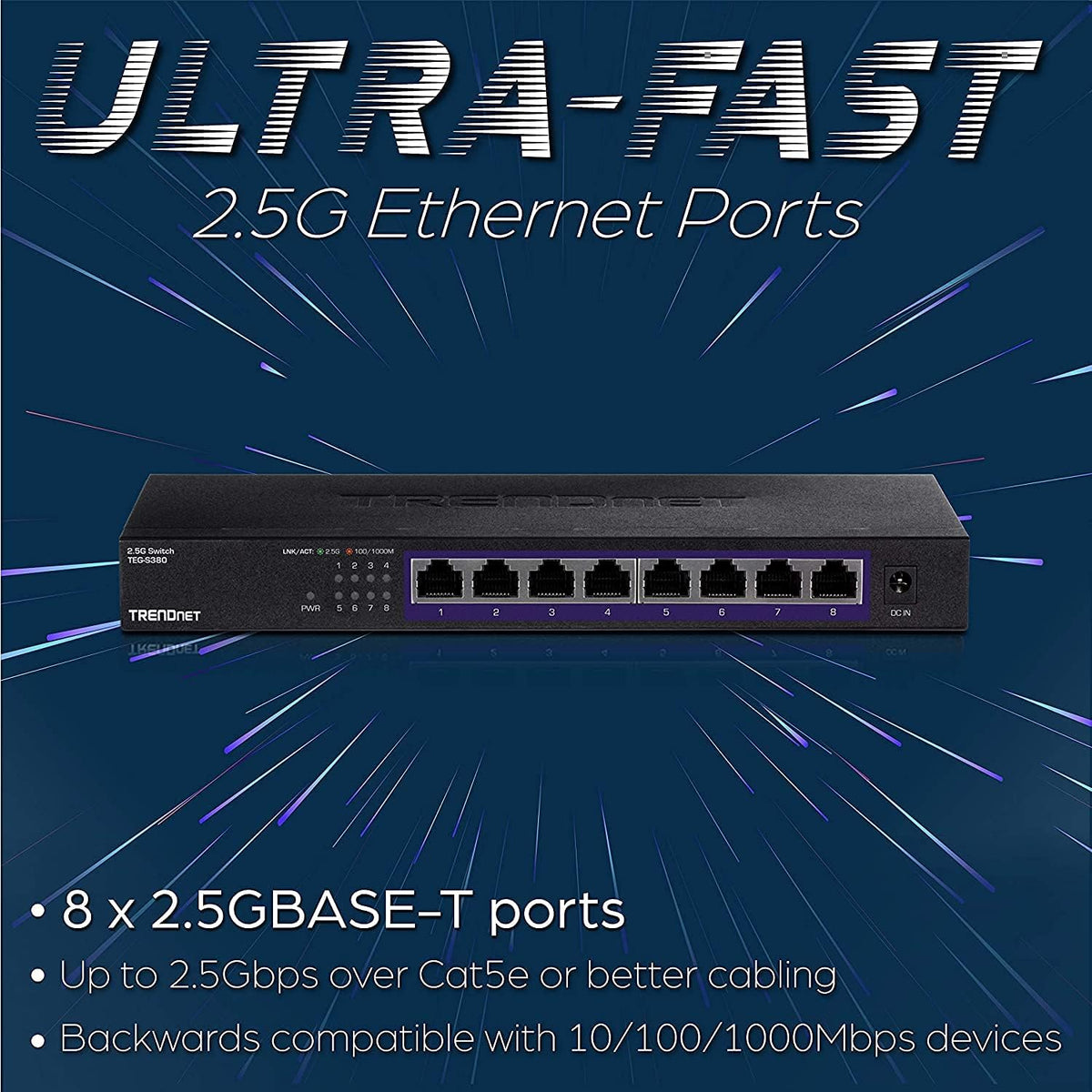 8-Port Unmanaged 2.5G Switch U946