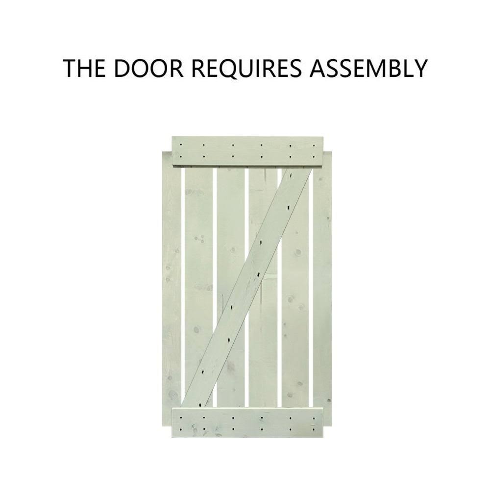 Stained Double Barn Door with Hardware Kit I52600