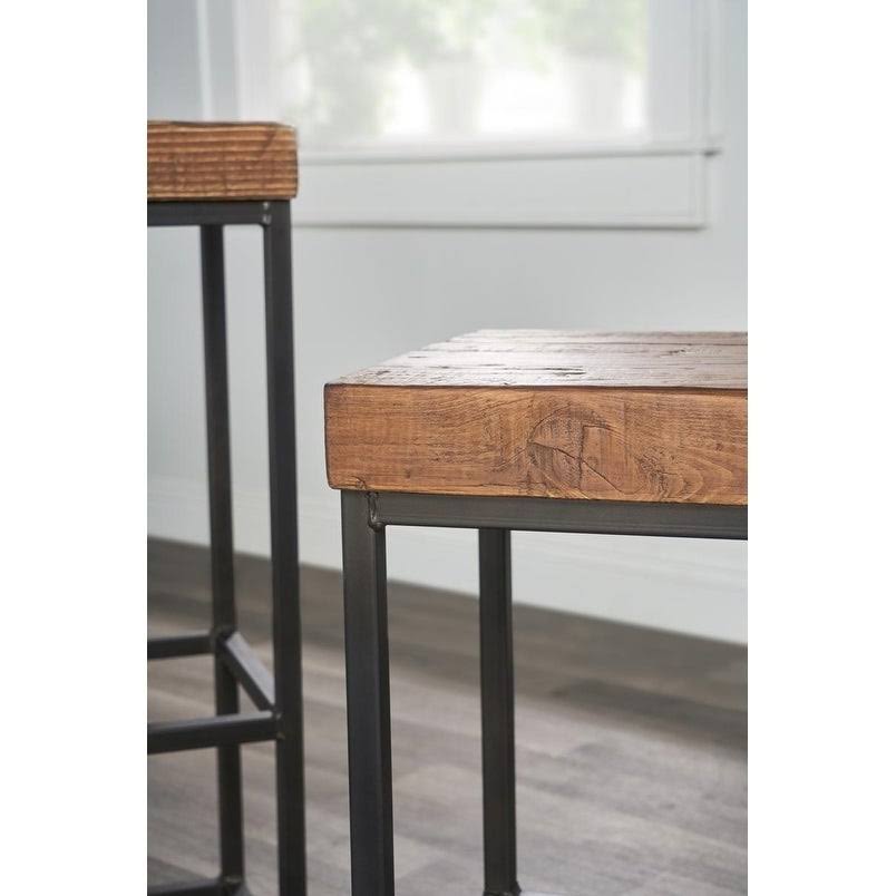Reclaimed Wood Bar Stool Counter Height Q695281