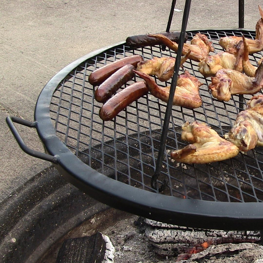 Round Heavy-Duty Steel Campfire Cooking Grate Q447523