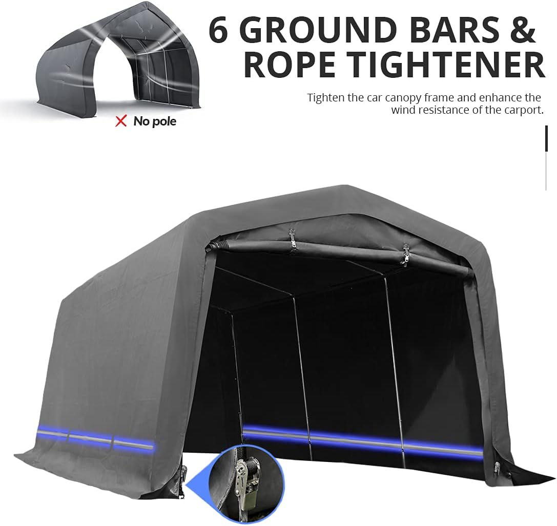 10' x 15' Heavy Duty Anti-Snow Carport Canopy S741