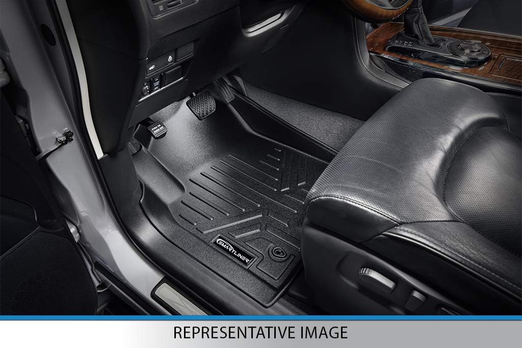 Custom Fit Floor Mats 2 Rows and Cargo Liner Set Black O609